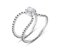 CZ Silver Ring NSR-3340